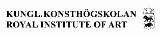 Logotyp för Kungl. Konsthögskolan